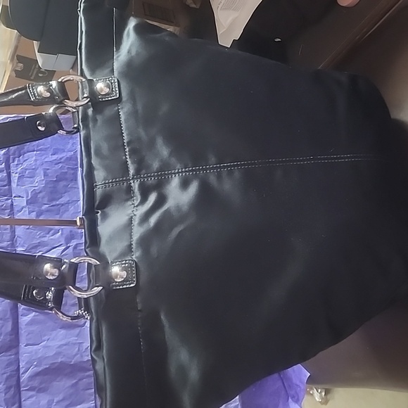 Coach Special Edition Holiday Tote Bag with Multicolor Shimmering Accents Euc - Picture 6 of 16